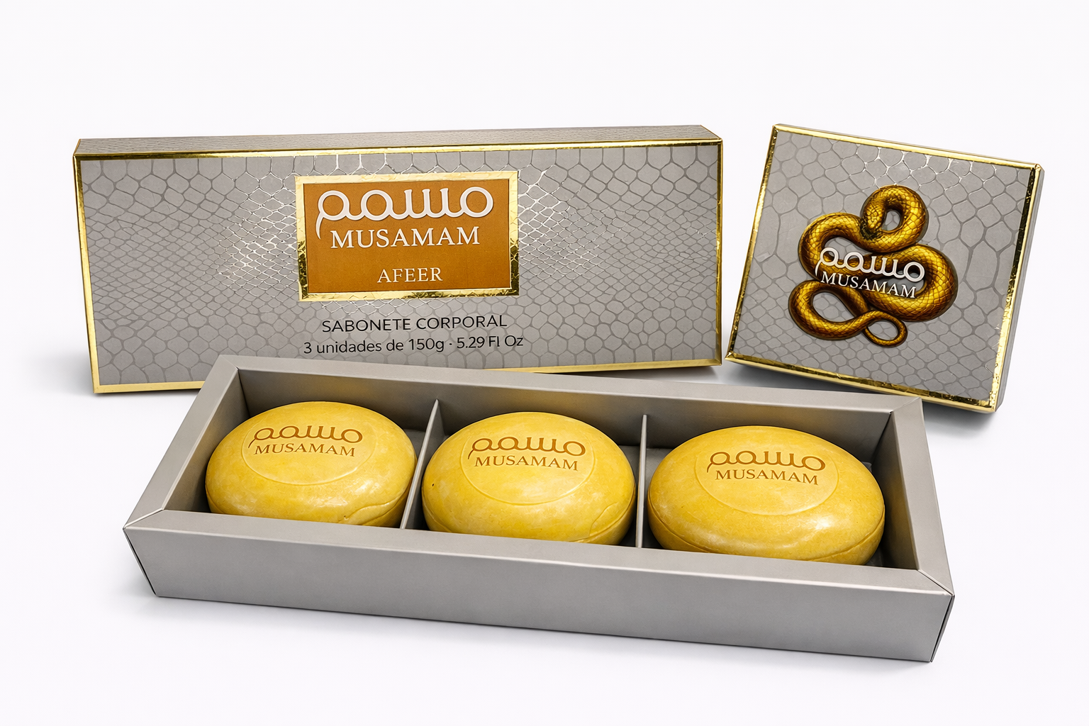 Musamam  Afeer - Sabonete em barra - 3 unidades - 450 g