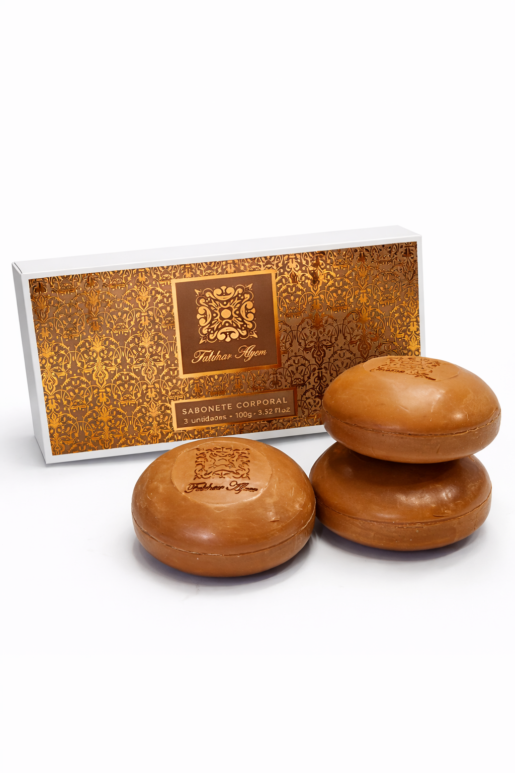 Fakhar Rose Afeer - Sabonete em barra - 3 unidades - 450 g