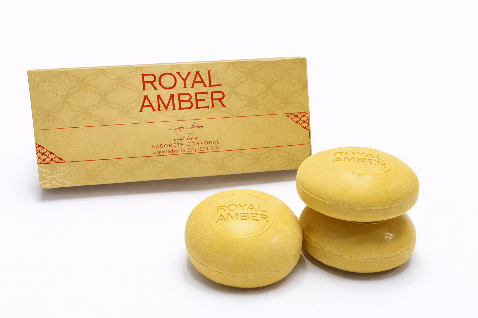 Royal Amber Afeer - Sabonete em barra - 3 Unidades - 450 g