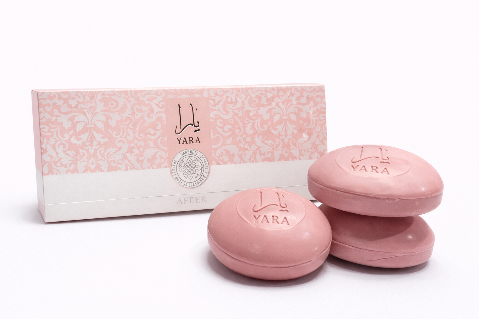 Yara Afeer - Sabonete em barra - 3 Unidades - 450 g