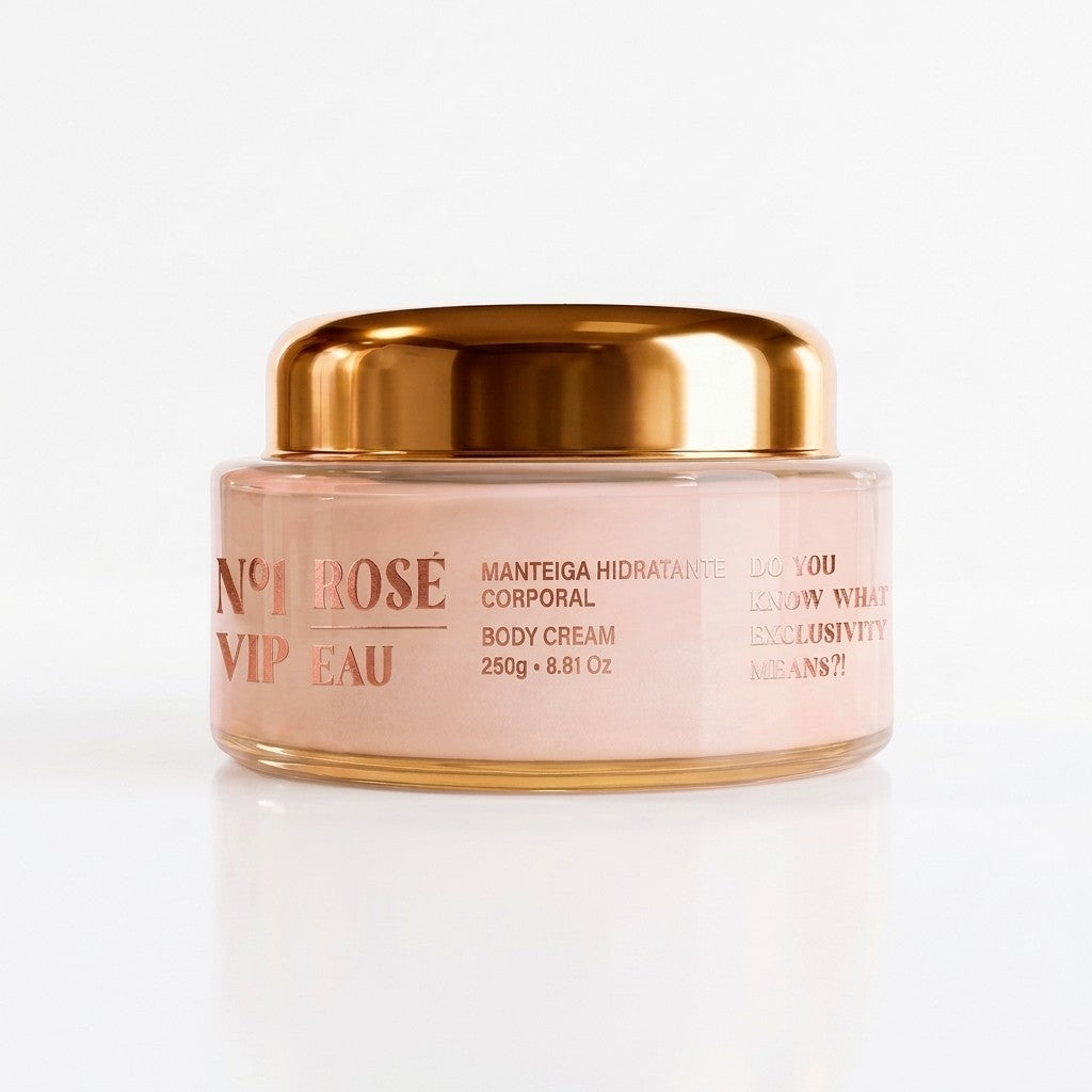 Manteiga Hidratante Corporal N1 VIP ROSÉ 250g – Body Cream Vegano