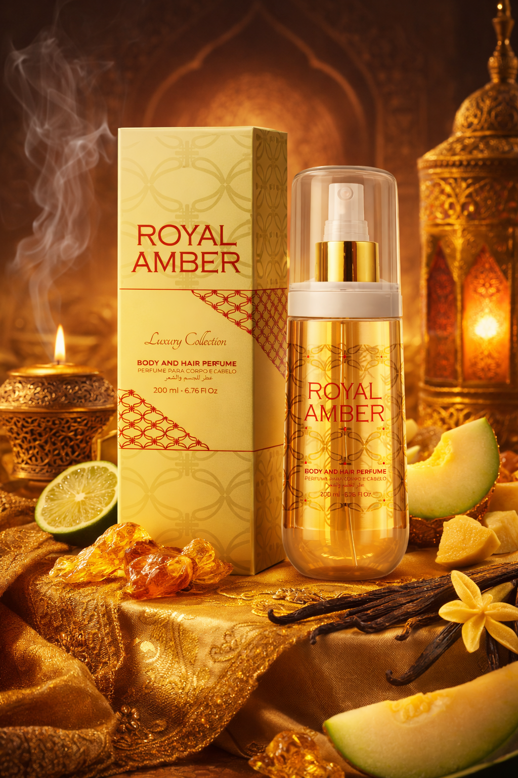 Kit Royal Amber ( Body Splash + Body Cream )