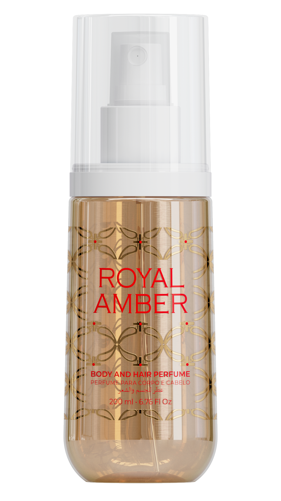 Body and Hair Perfume Royal Amber 200ml – Perfume Âmbar para Corpo e Cabelo