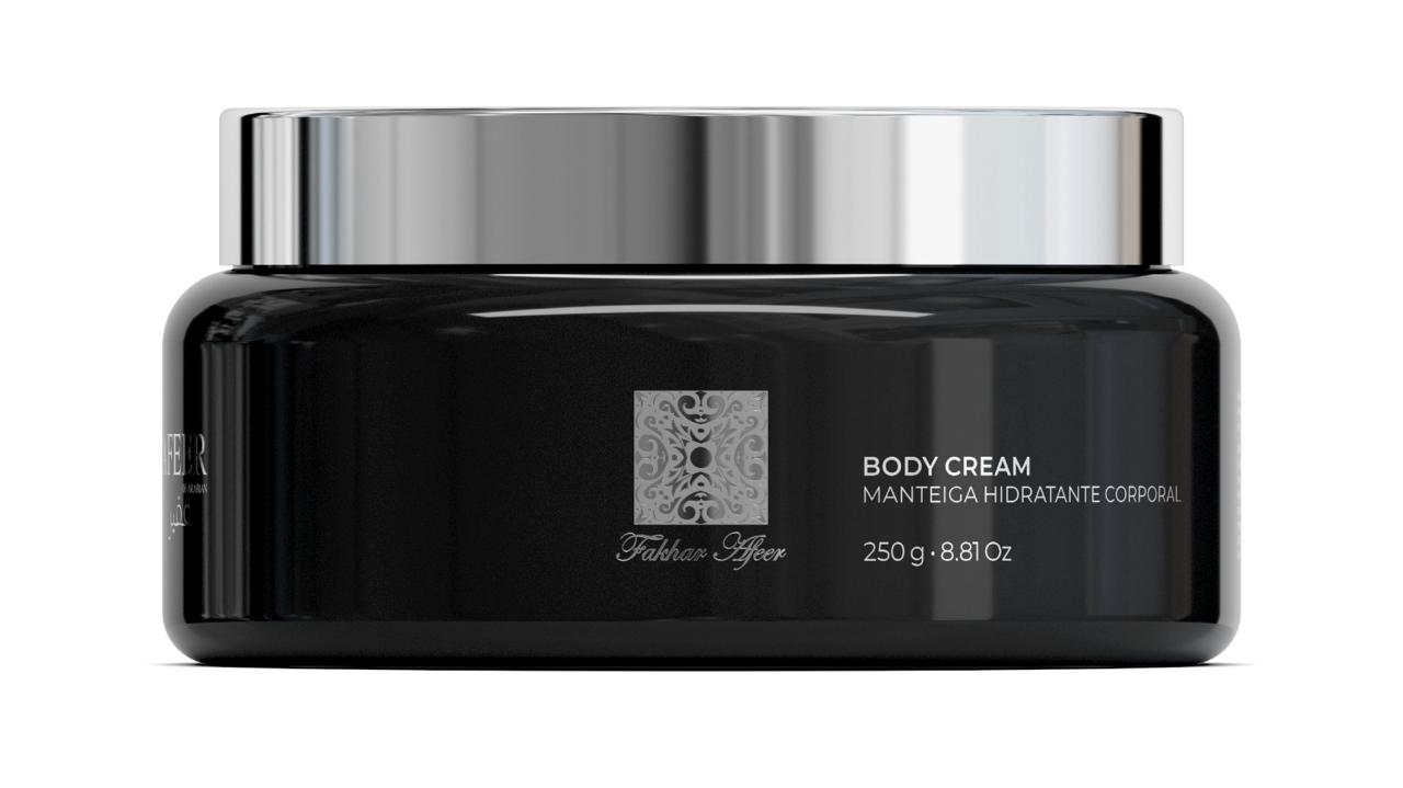 Manteiga Hidratante Corporal Fakhar Afeer Black 250g – Body Cream Vegano