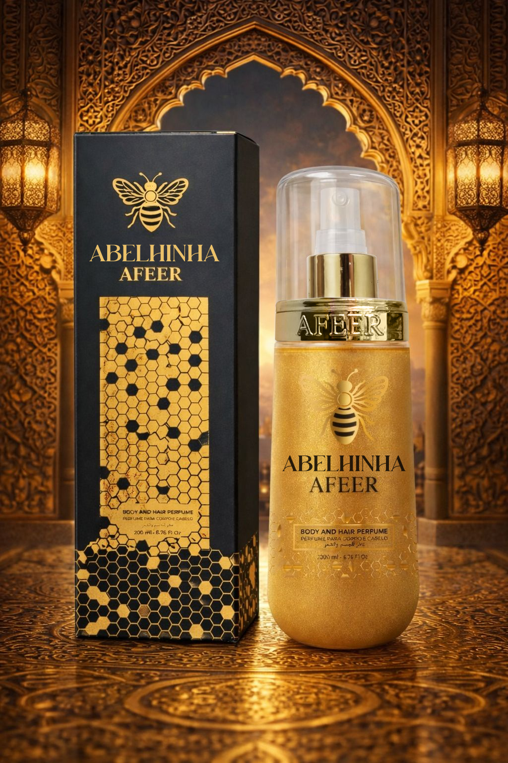 Body Splash Abelhinha Atheeri Afeer Spray Corporal E Capilar 200ml