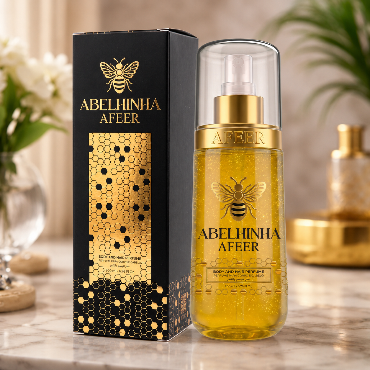 Body Splash Abelhinha Atheeri Afeer Spray Corporal E Capilar 200ml
