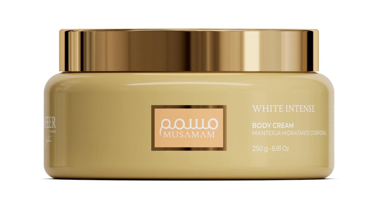 Manteiga Hidratante Corporal Musamam White Intense 250g – Body Cream Vegano