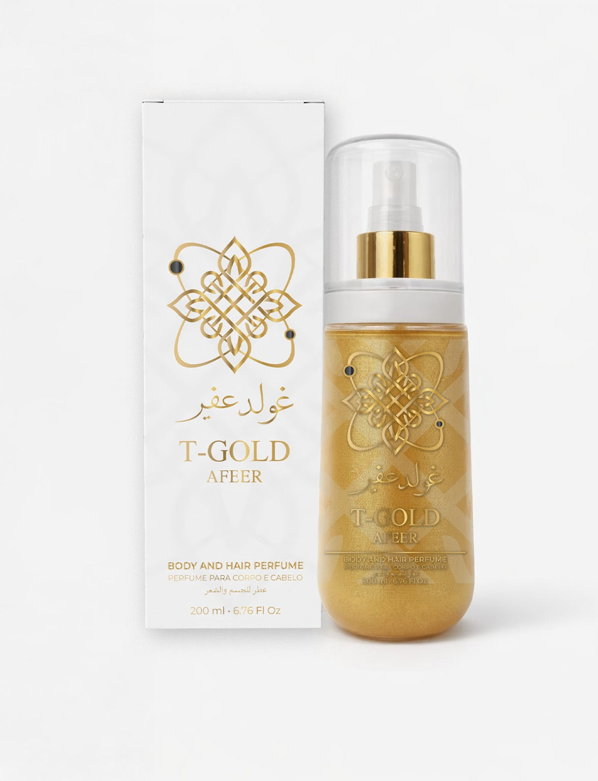 T-Gold Body And Hair Perfume 200Ml Perfume para corpo e cabelo