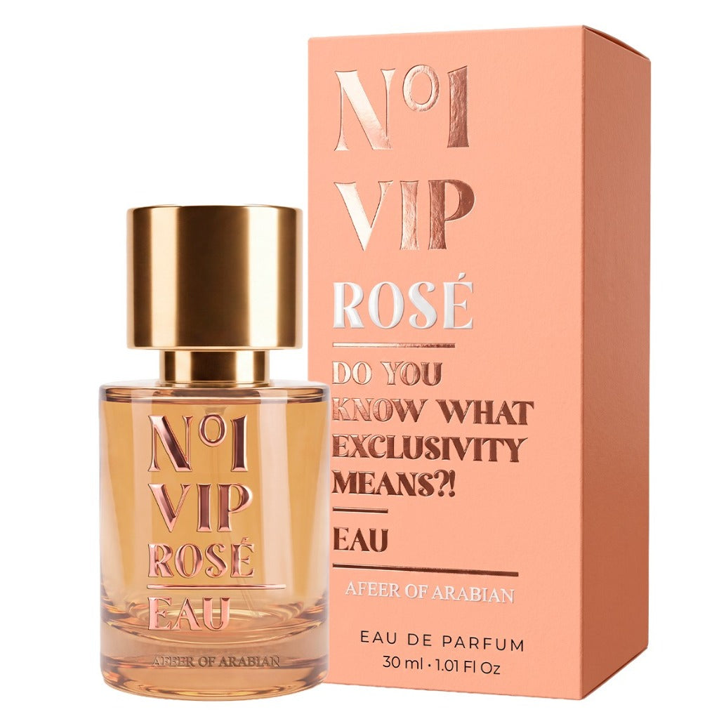 Perfume Miniatura N1 VIP ROSE Miniatura 30ml Selo Afeer Eau De Parfum Fixação Intensa