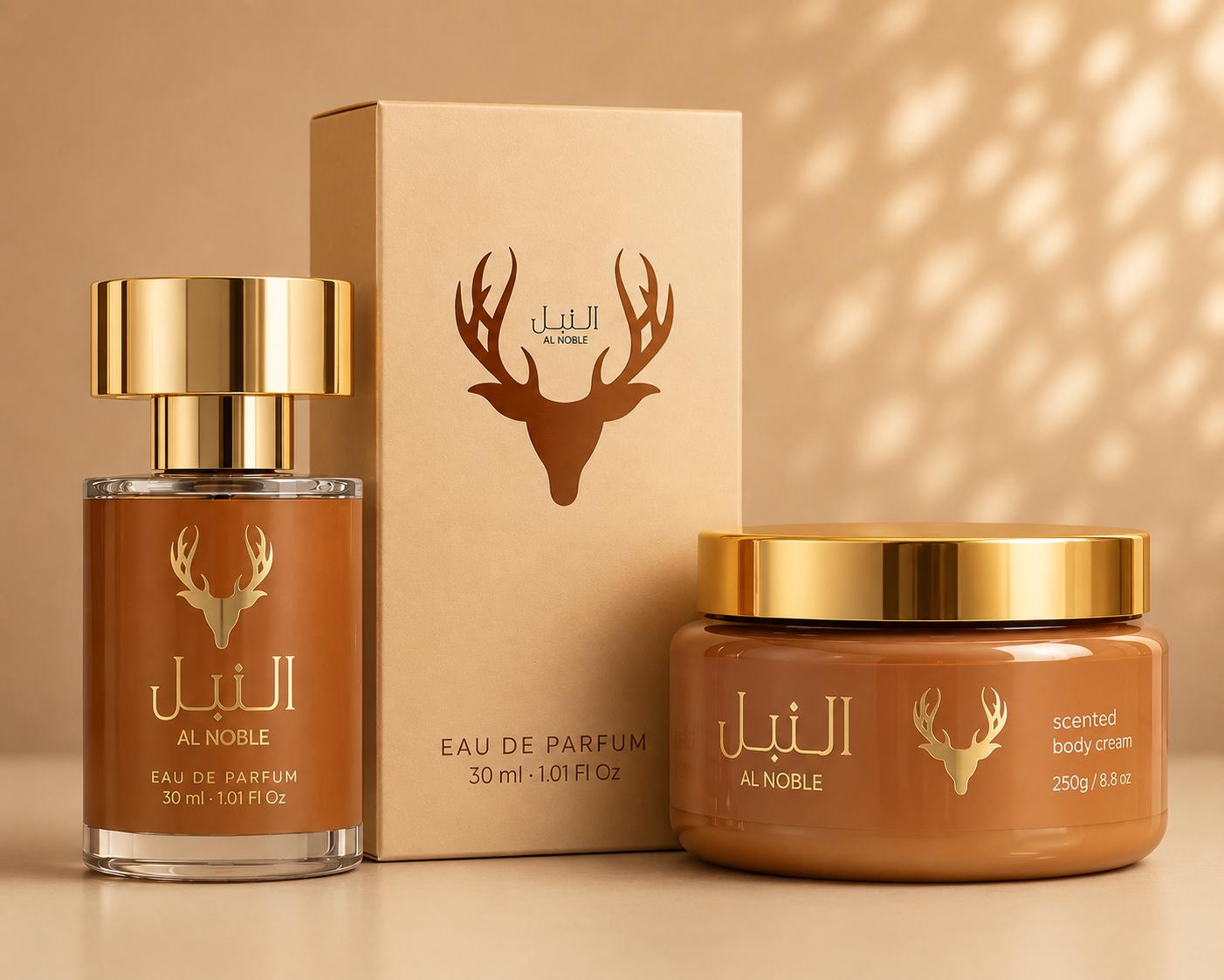 Kit Alfa Al Noble Wazeer ( Body Cream Al Noble Wazeer+ miniatura Al Noble Wazeer 30ml )