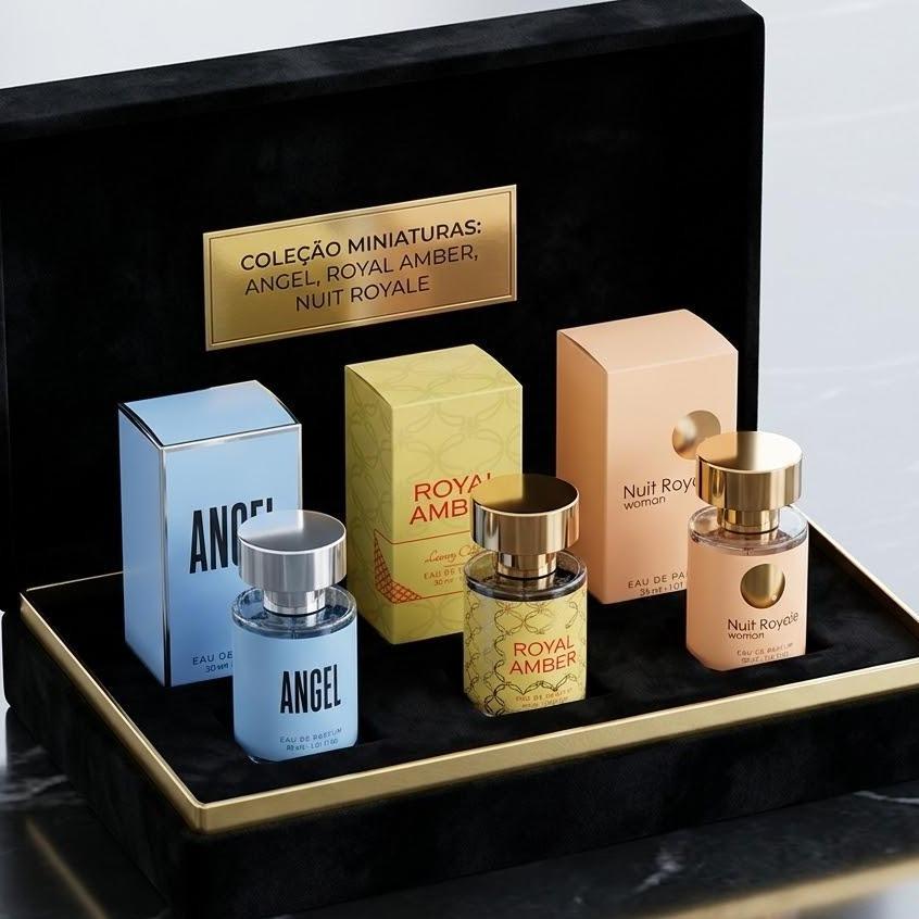 Kit 3 miniaturas ( Angel + Royal Amber + Nuit Royale Intense Man