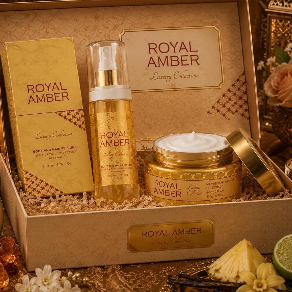 Kit Royal Amber ( Body Splash + Body Cream )