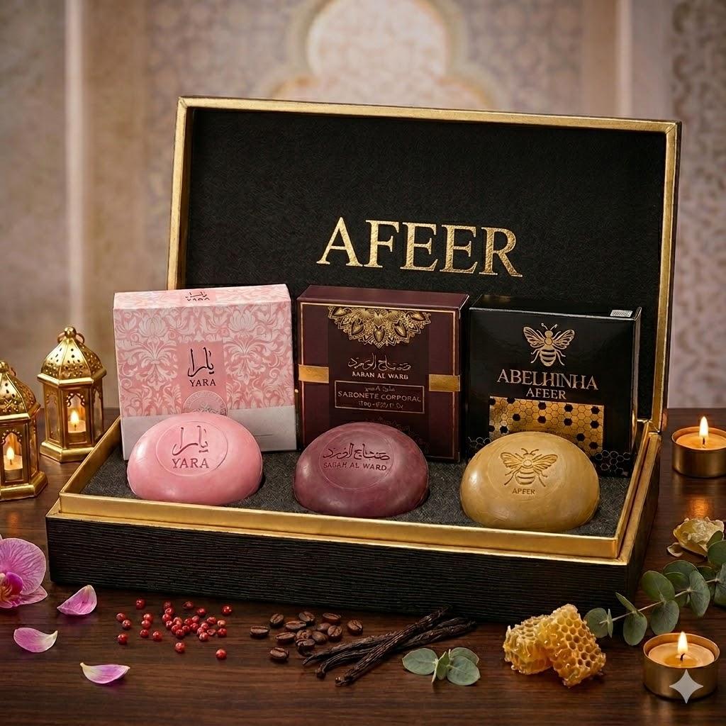 Kit de Sabonete Encanto Floral ( Sabah + Yara + Abelinha Afeer )